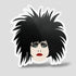 1980s Goth Punk Premium Vinyl Sticker, Siouxsie Sioux, Glossy Laptop Decal